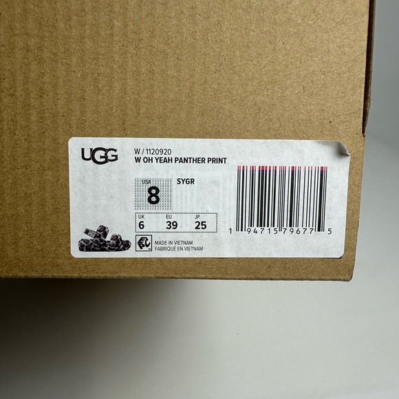 Women’s Ugg Oh Yeah Panther Print Slippers - Picture 11 of 12